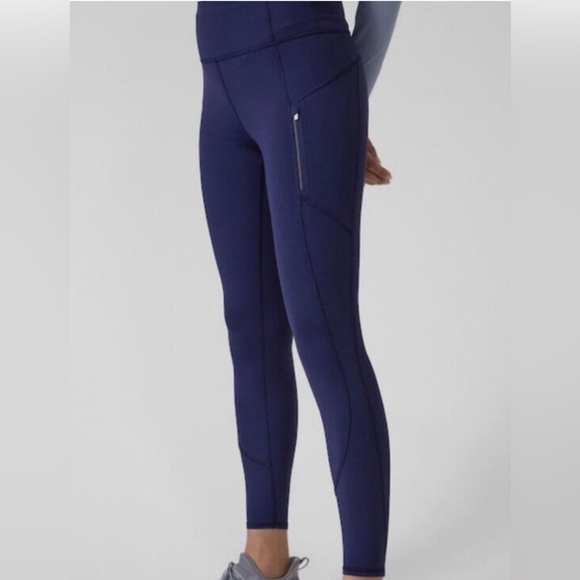 Athleta Rainier Tight in Navy Blue - Picture 2 of 8